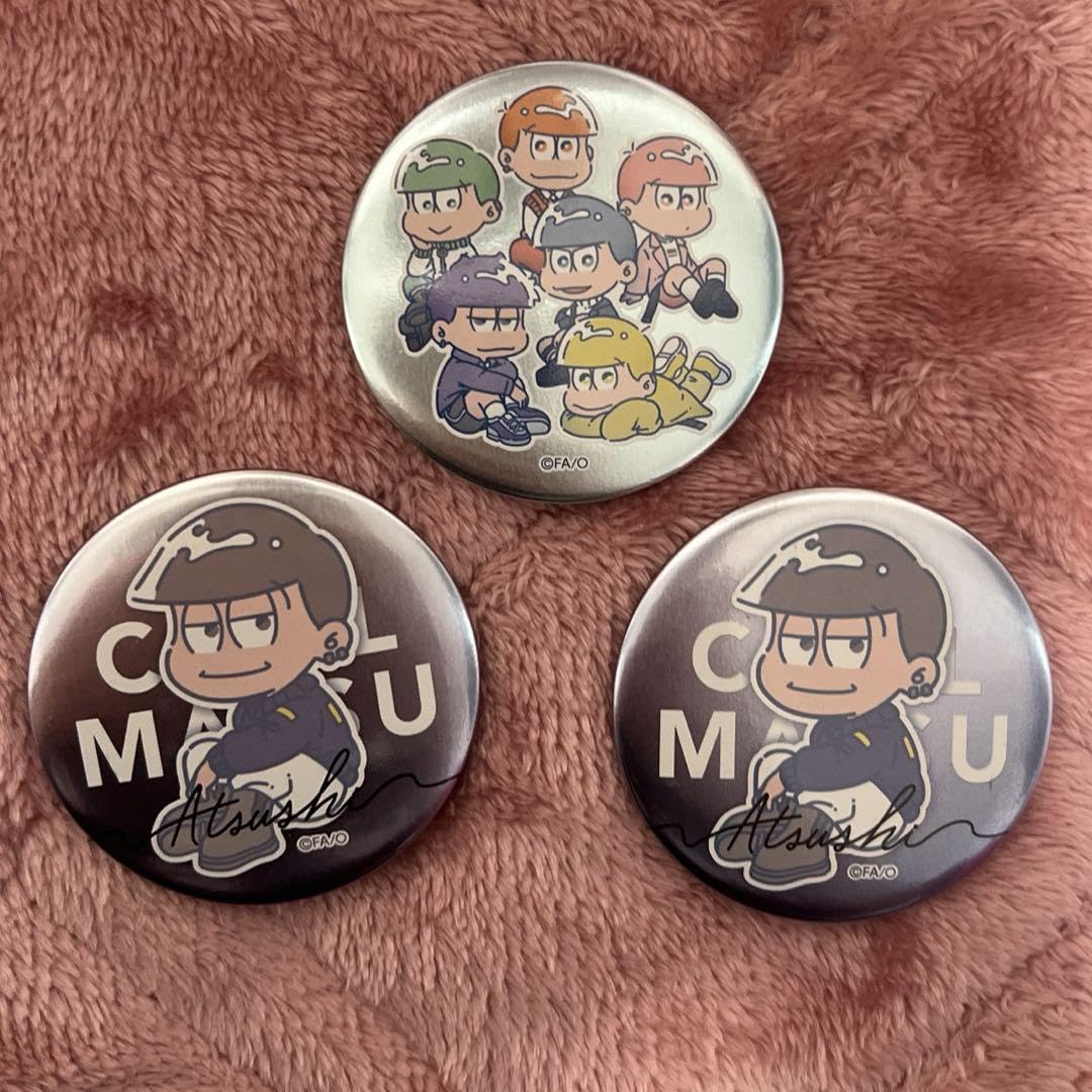 【限定品/美品】おそ松さん 6つ子全員集合！松型缶バッジ グッズ Amazon.co.jp: おそ松さん トレーディング缶バッジ 6つ子様ver